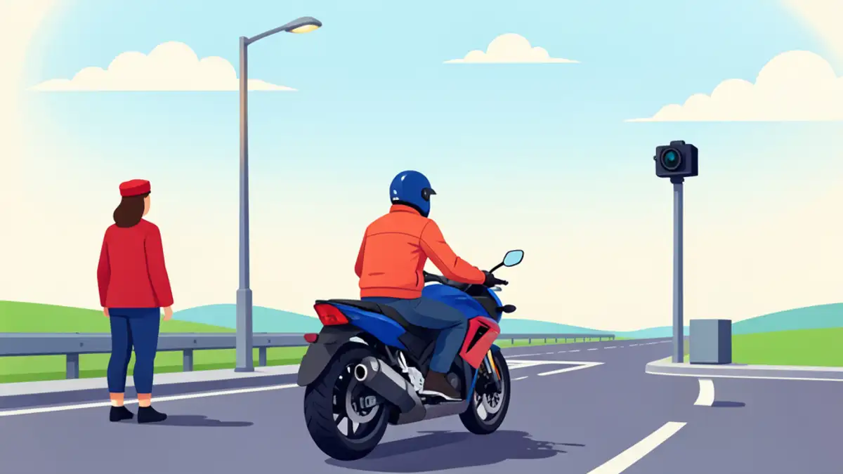 Može li kamera na ENC portalu donijeti kaznu motociklistu