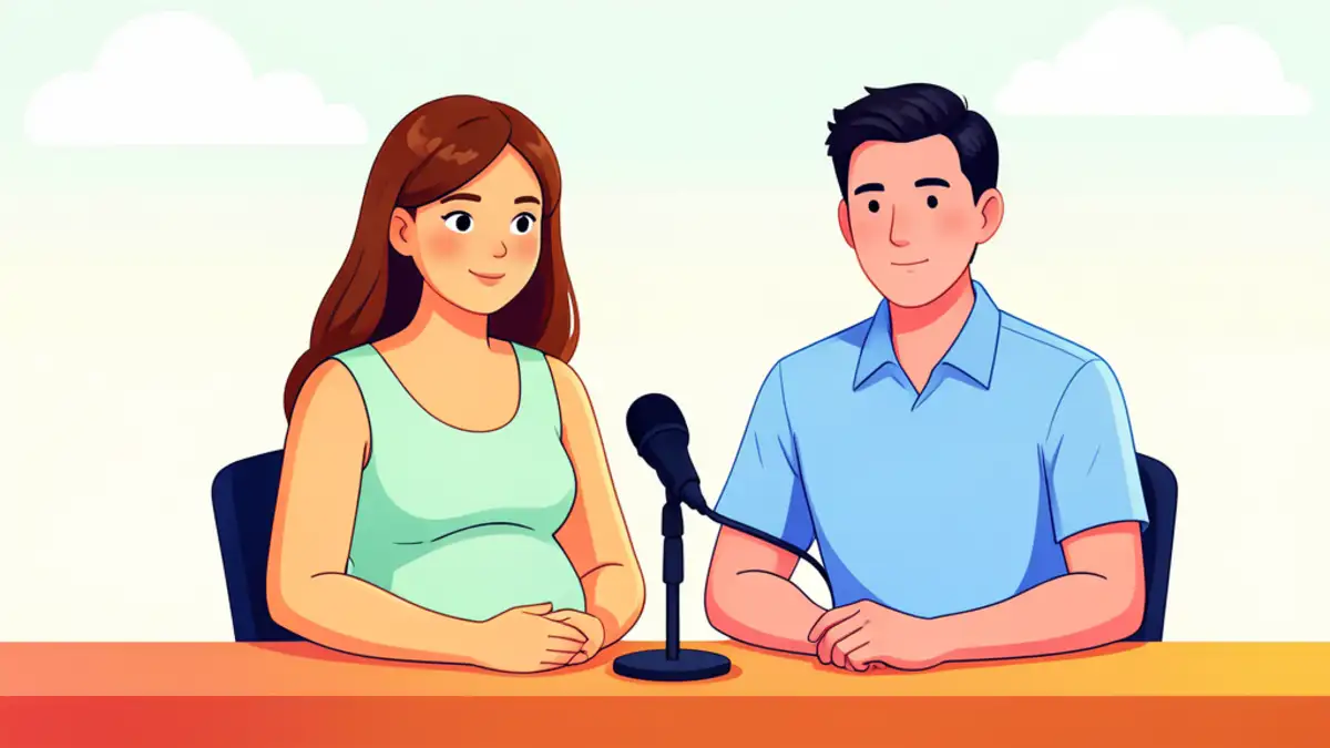 Nikolina Ćosić u poodmakloj trudnoći vratila se poslu i podcastu