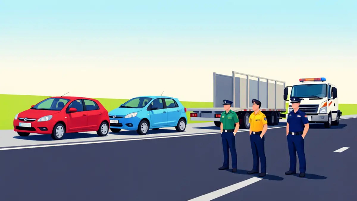 Na autocesti A3 kod Oriovca s prikolice pale tri automobila