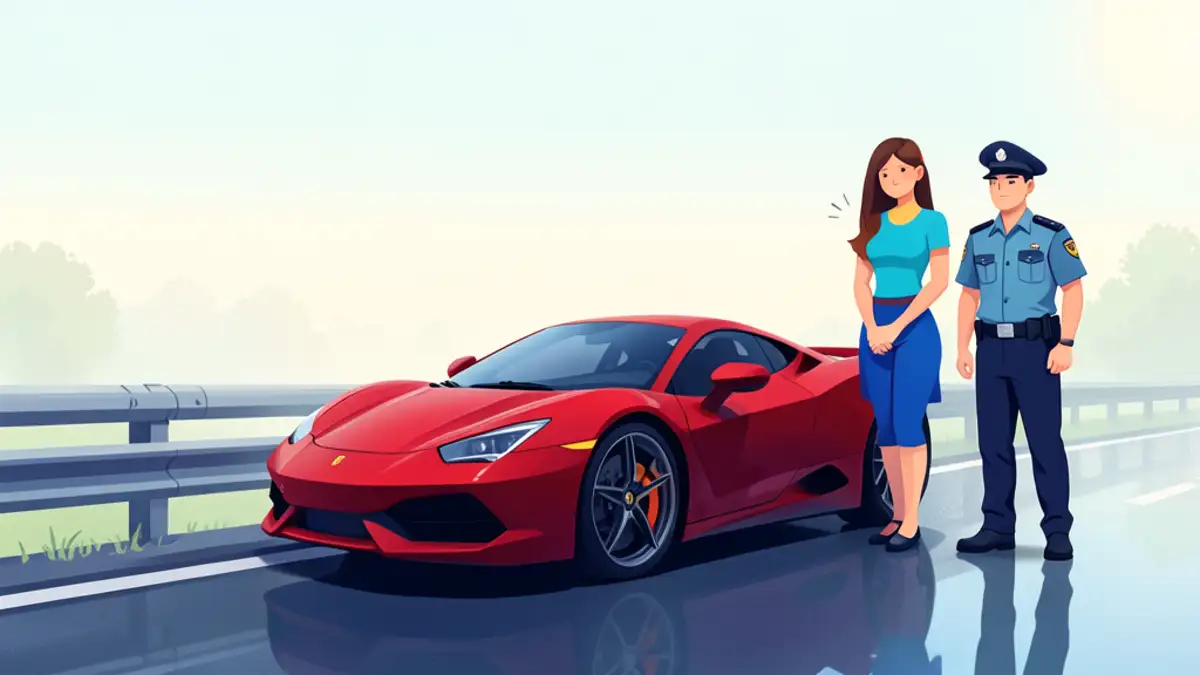 Vozač Ferrarija sletio s autoceste u magli i udario u ogradu