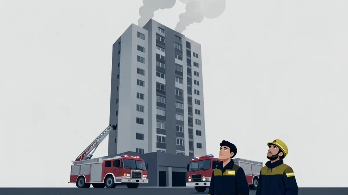 Ruski dron udario u stambeni neboder, izbio požar