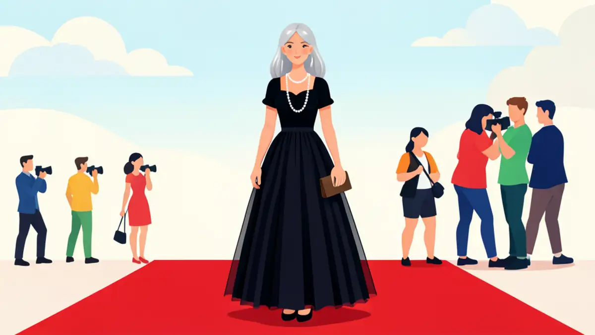 Helen Mirren u crnom tilu i biserima na crvenom tepihu u New Yorku