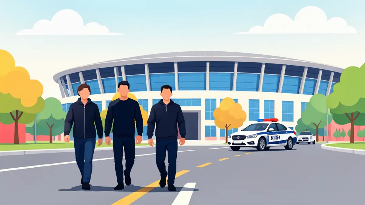 Snimka dolaska navijača Dinama na Poljud u pratnji policije