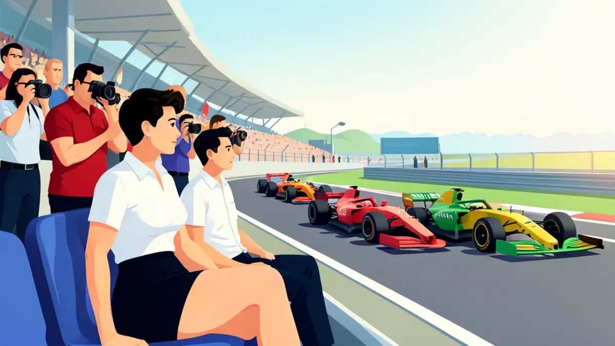 Kim Kardashian pratila utrku Formule 1 u Singapuru iz prvog reda