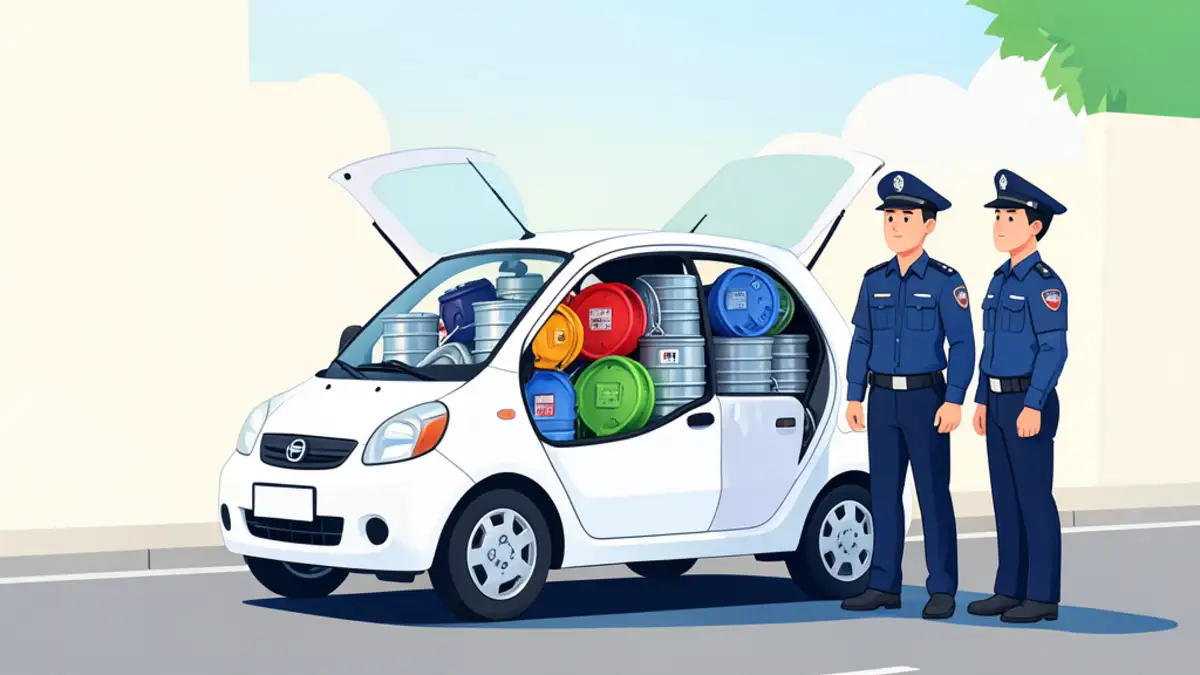U policiji se kunu da je fotka autentična: Šokirat će vas koliko su ukradene robe natrpali u auto