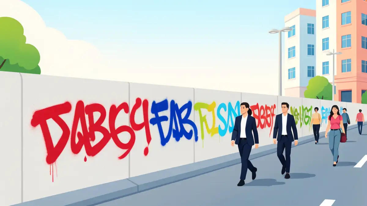 Na zaštitnoj ogradi u Ilici osvanuo grafit Rene, đubre komunjarsko
