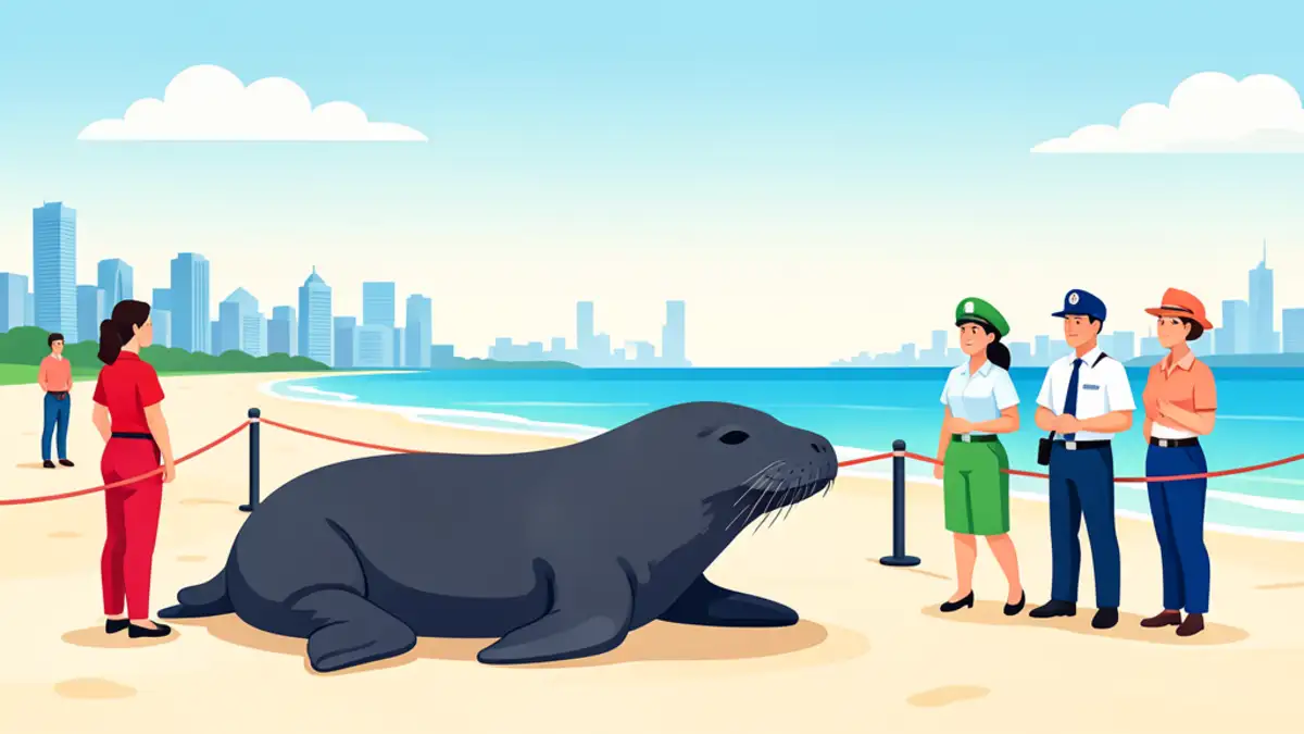 VIDEO KAKAV PRIZOR Morski slon zalutao na Copacabanu! Vlasti ogradile dio plaže