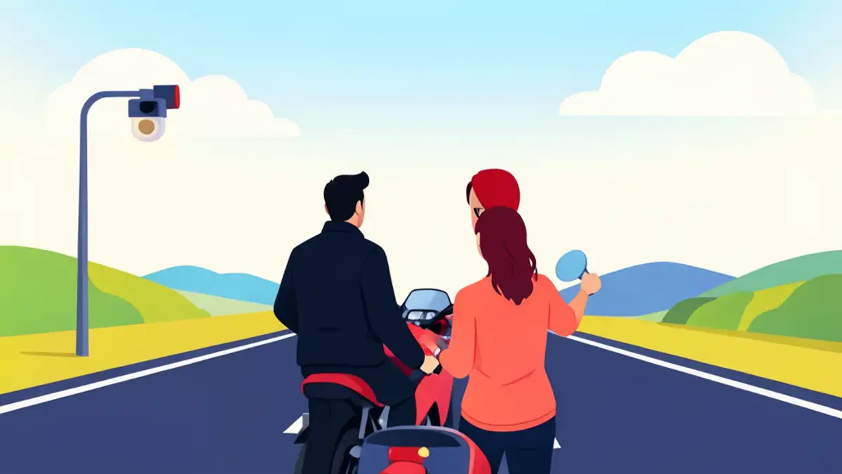 Kod Novog Marofa motorist jurio i pokazao srednjaka kameri, kažnjen je