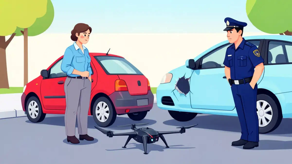Na sjeveru Litve srušio se dron i oštetio automobil