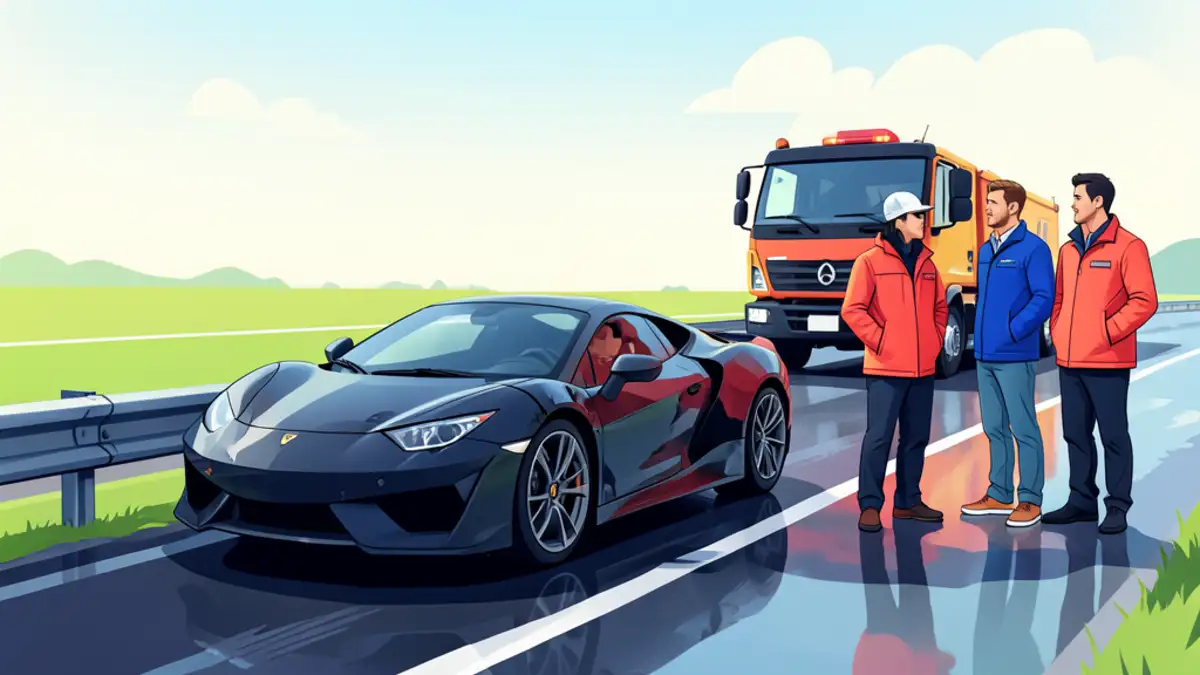 Lamborghini izletio s kolnika na A1 i završio u ogradi