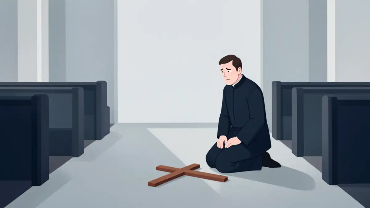 Svećenik preminuo tijekom mise, križ pao na njega