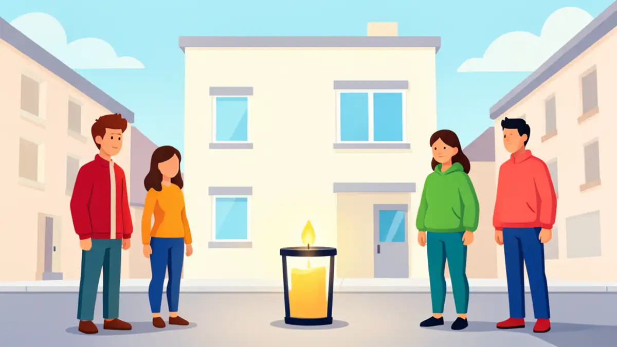 VIDEO Lampion ispred zgrade u kojoj je živio Goran Bare