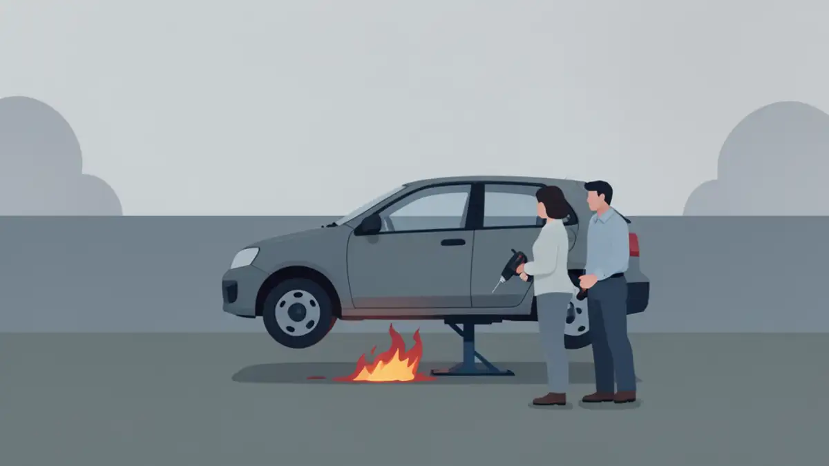 U Zmijavcima popravljao auto pa se zapalio, ozlijeđeni 27-godišnjak i žena